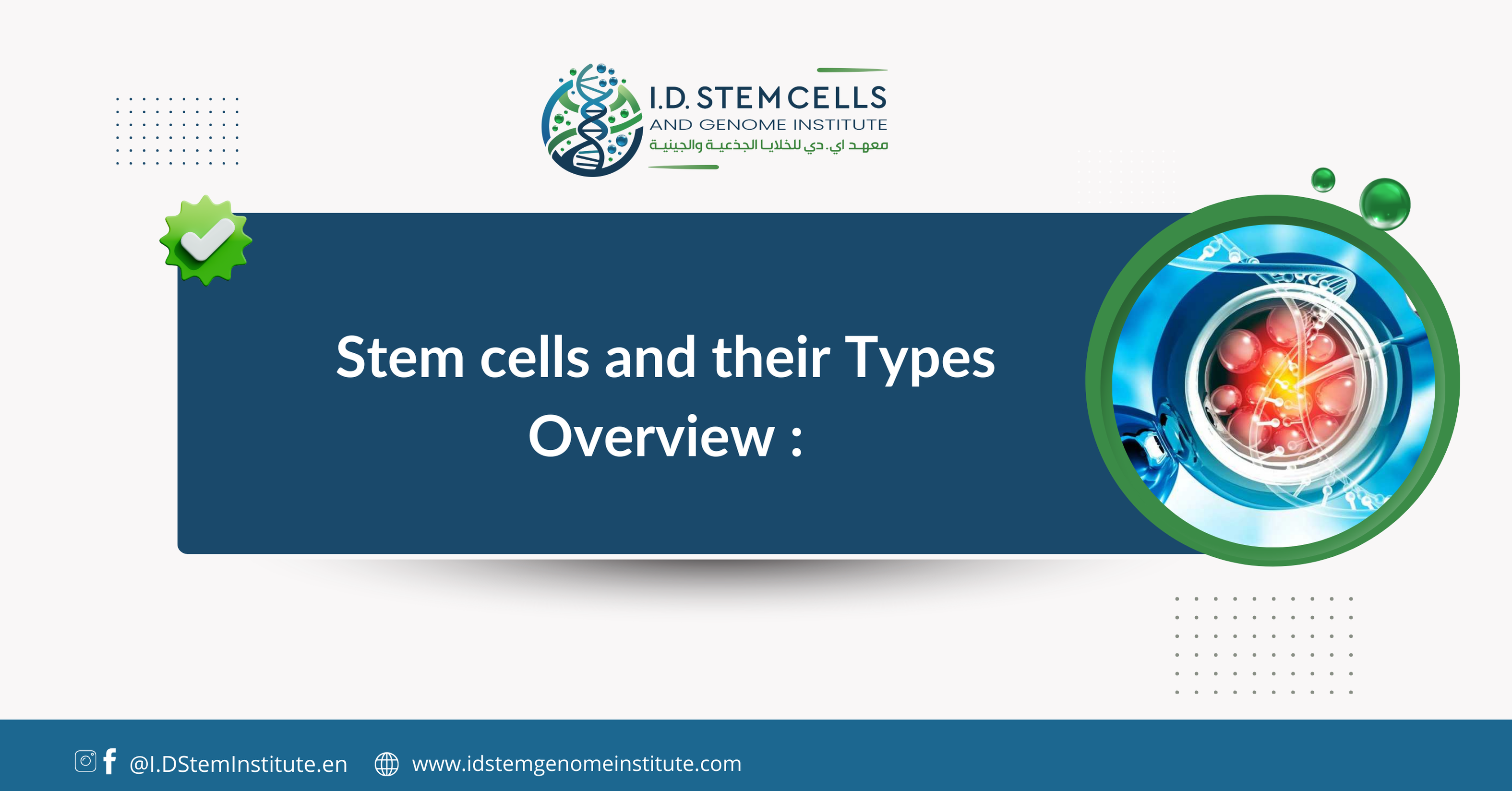 Stem cells and their types: Overview